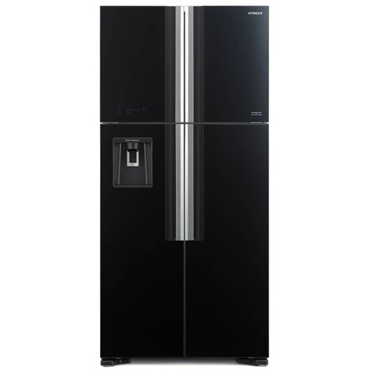 HITACHI 4 DOORS 640L INVERTER FRIDGE- GLASS BLACK (R-W720P7M GBK)